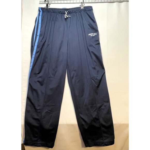 Athletic Works sweatpants mens XL 33 x 32 jogger drawstring zipper pockets blue - Picture 1 of 12